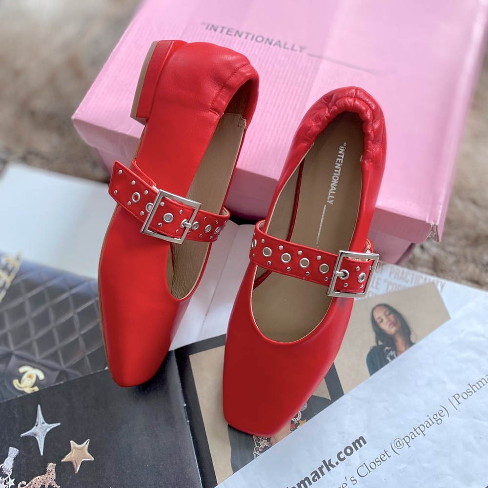 Anthropologie x Intentionally Blank Forum Mary Jane Flat